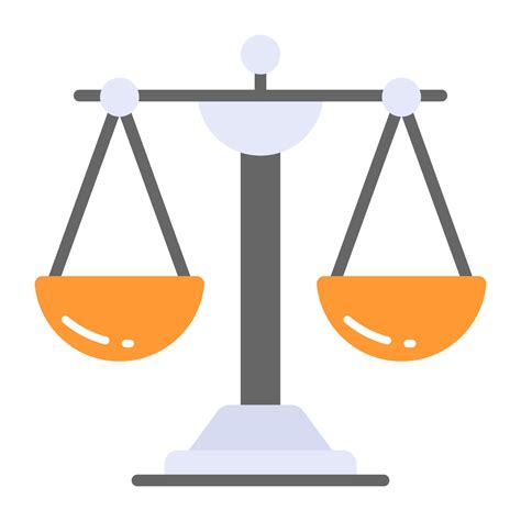 Balance scale vector in modern and trendy style 20835504 Vector Art at Vecteezy