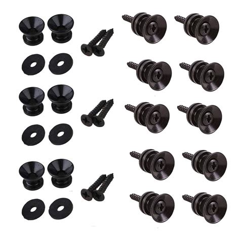 Iceyon Metal Strap Lock Buttons End Pins with Mounting Screws for ...