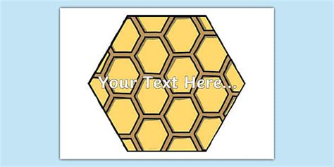 Editable Hexagon Honeycomb Display (teacher made) - Twinkl