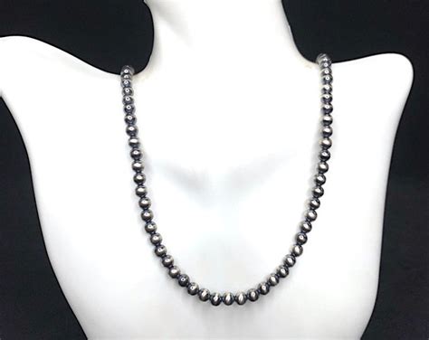 Long Agate Bead Seed Bead Necklace, White Necklace, 35 Inches Long ...