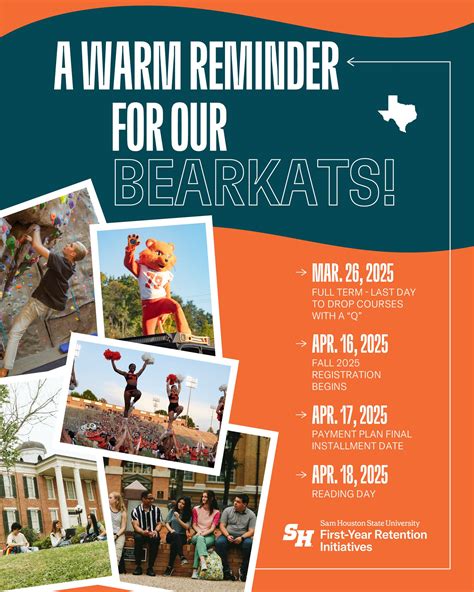 SHSU Dean of Students' Office | 📅 Stay in the loop, Bearkats! 🐾 Check ...