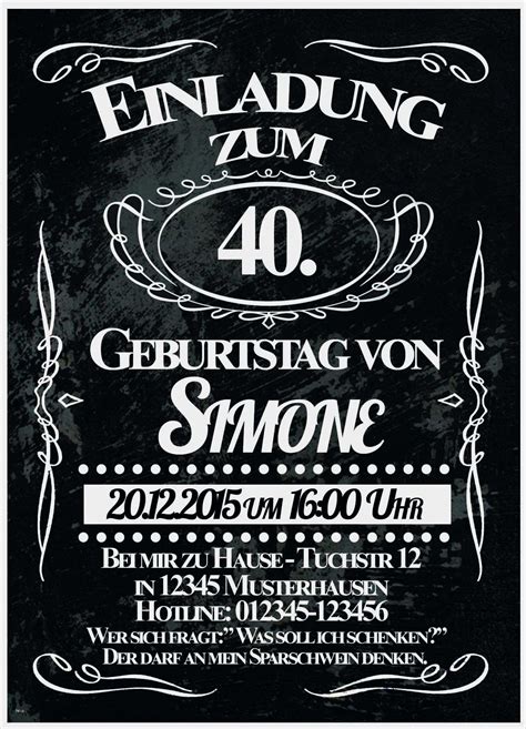 Coole Einladungstexte Zum 40 Geburtstag