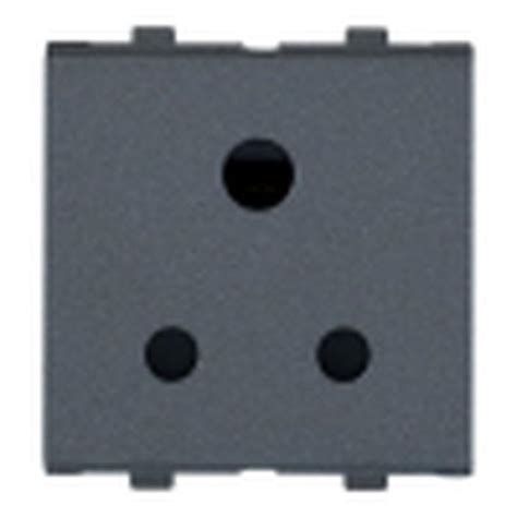 65208B Penta Modular 3 Pin Round Socket Without Shutter 6A 240V ...