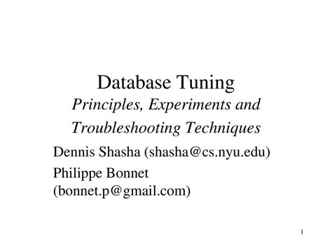 Database Tuning Techniques 的图像结果