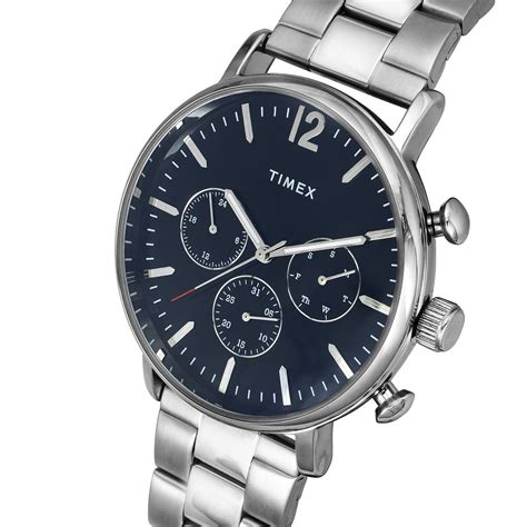 Timex Fashion Men's Black Dial Round Case Multifunction Function Watch