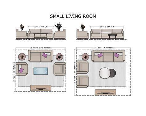 Design guide to optimizing Living Rooms size and layouts.