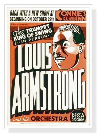 ルイ アームストロング - Connie’s Inn NYC、 1935 -（ルイ アームストロング） ポスター販売のアズポスター｜ポスター ...