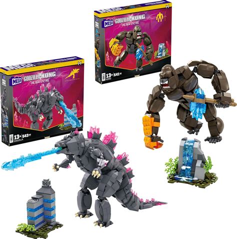 Amazon.com: Bundle of Mega Godzilla x Kong: The New Empire Building Set ...