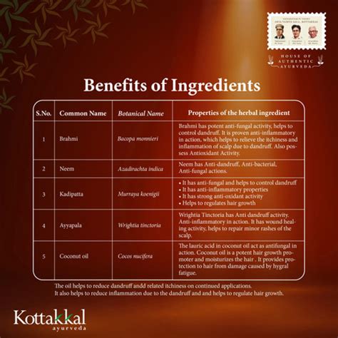 Kottakkal ayurveda Anti-Dandruff Hair Oil, Paraben & Sulphate Free, No ...