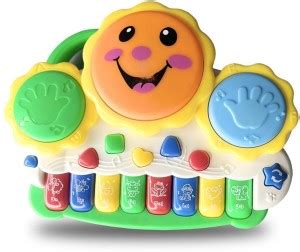 mega shine Electronic Drum Smiley Face Keyboard Piano|2 in 1 Musical ...