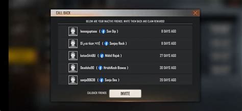 Free Fire Friends Call back event: How to get free Knockout Swing ...