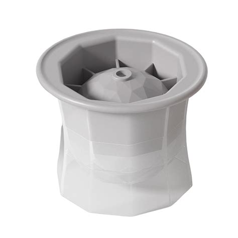 Zioy Ice Ball Mold with Lid Refilling Hole Easy to Demould Food Grade ...