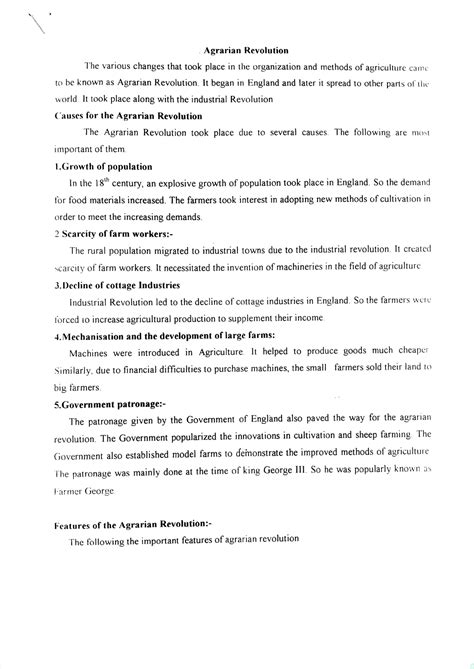 Agrarian Revolution - It began in England and later it spread to other ...