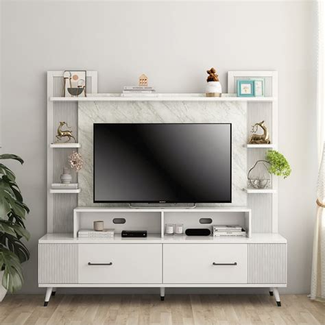 Buy Helios Alpine TV Unit - White from Helios by Home Centre at just ...