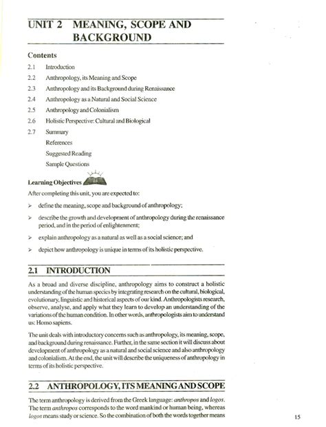 Unit-2 - Notes on Anthropological study - Physical Anthropology - Studocu