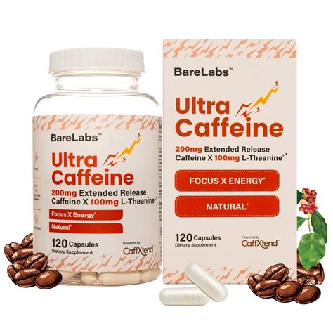 Natural Caffeine pills 200mg Extended Release Caffeine l theanine pills ...