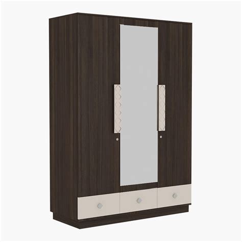 Buy Spectra Compressed Wood Three Door Wardrobe from Home Centre at ...