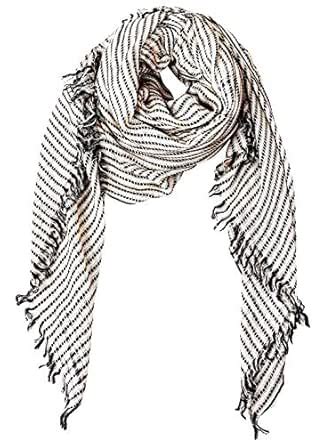 Buy AIMEE Unisex Viscose Sober Scarf for Men and Women (Cream Black) at ...
