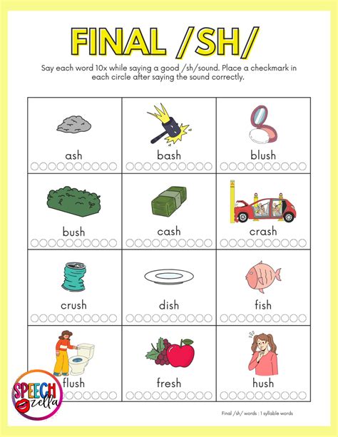 Fun SH Words Speech Therapy Activities in Canva - Speechzella