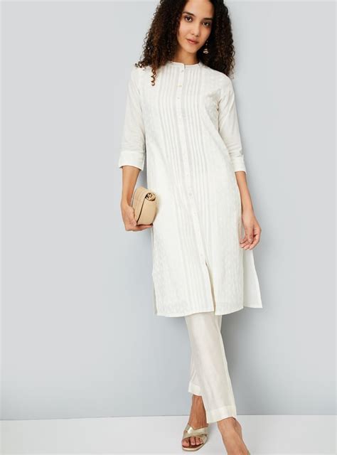 Buy Women Pintuck Straight Kurta Online at just Rs. 999.0 ...