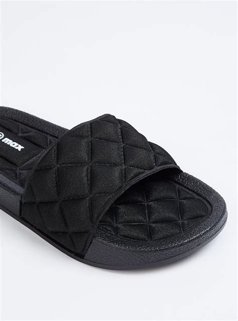 Buy Women Quilted Open-Toe Sliders Online at just Rs. 699.0 ...