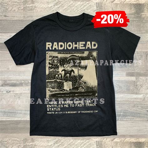 Vintage Radiohead Shirt Radiohead Vintage Retro Concert - Etsy
