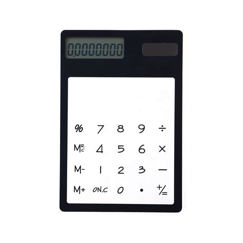 TOYMYTOY Transparent Calculator Solar Energy Led Calculator Touch ...