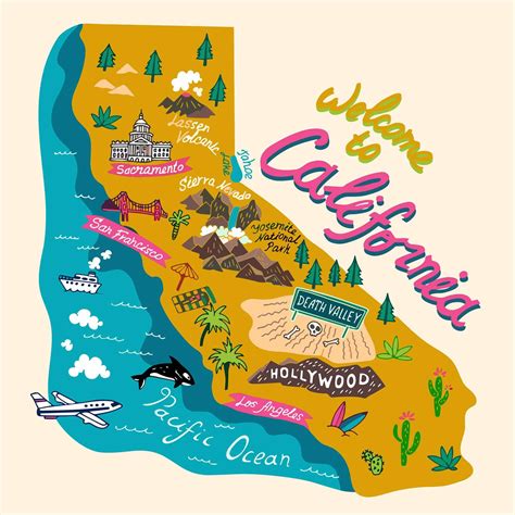 California Road Map - Guide of the World