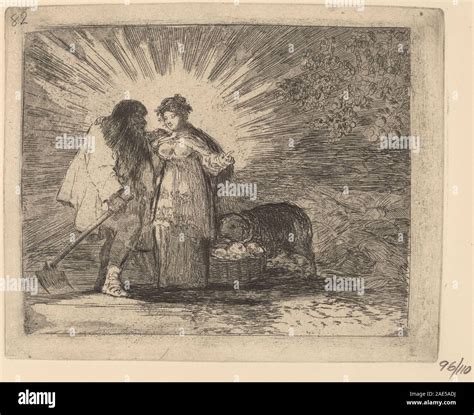 This painting by Francisco de Goya, circa 1810-1820, depicts a scene ...