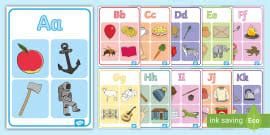 Large Alphabet Display Posters for the Classroom