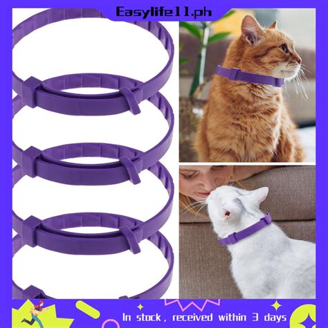 4Pcs Calming Collar for Cats Trimmable Cat Calming Collar 15 Inch Cat ...