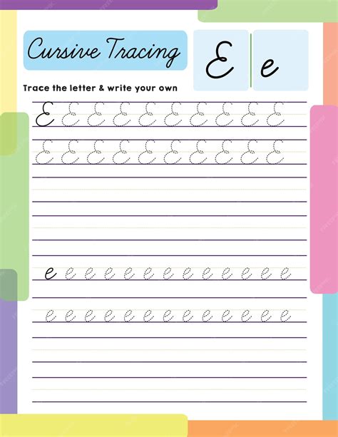 The Letter E In Cursive Lowercase