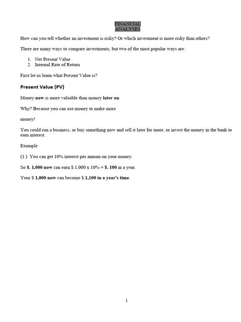 Image result for NPV Examples