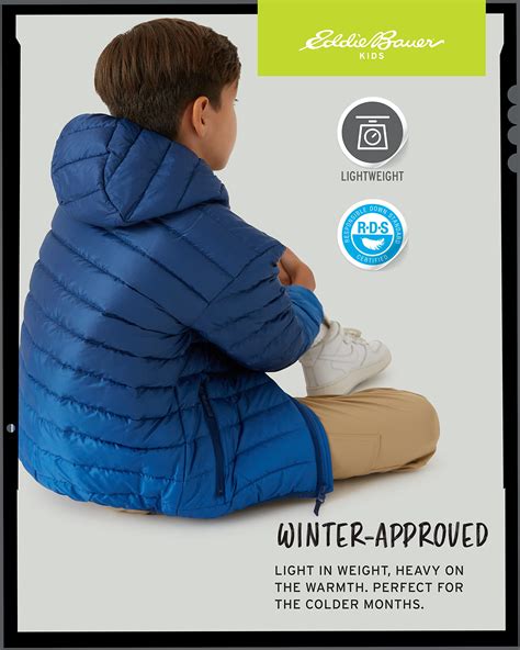 Snapklik.com : Eddie Bauer Boys Jacket - CirrusLite Weather Resistant ...