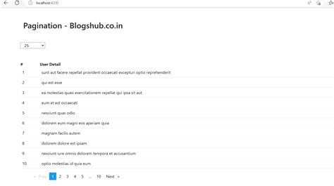 Image result for Pagination Code in Angular