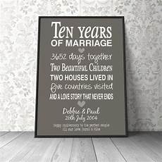 10th Wedding Anniversary Gift For Husband by 10th Wedding Anniversary Gift Personalised Anniversary 10th Wedding Anniversary Gift For Husband