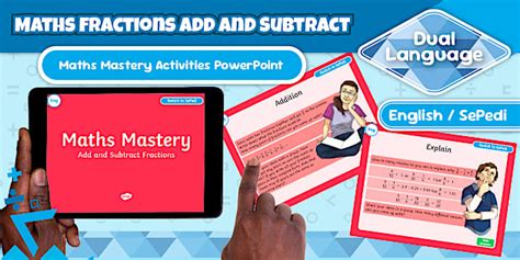 Grade 4 Fractions Add and Subtract Maths Mastery Activities - PowerPoint