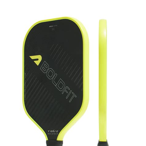 TrueBalance Pickle Ball Paddle - Black/Yellow Boldfit | Kibi Sports ...