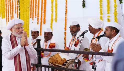 PM Modi inaugurates Jagatguru Shrisant Tukaram Maharaj Temple in Dehu, Pune