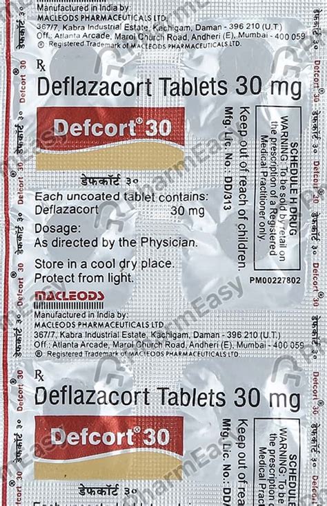 Defcort 30 Tablet: Uses, Side-effects, Price, Dosage & More Info ...