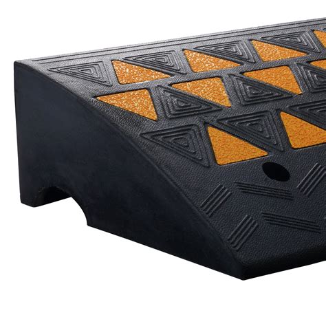 VEVOR Rubber Curb Ramp 2 Pack, 6" Rise Height Heavy-Duty 33069 lbs/15 T ...