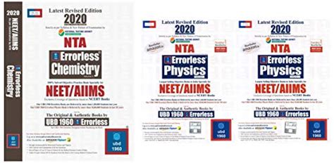 Buy UBD 1960 Errorless Chemistry for NEET/AIIMS Latest 2020 Edition ...