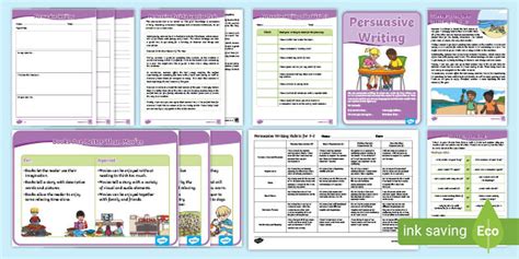 Persuasive Writing Resource and Activity Pack for Years F-2