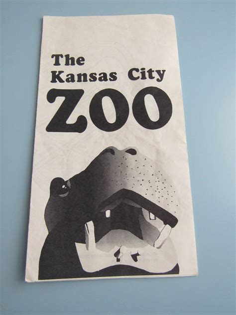 Vintage Kansas City Zoo Map Brochure 1975 Free Shipping - Etsy