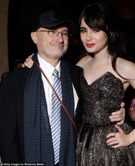Lily Collins pens open letter to father Phil Collins | Daily Mail Online