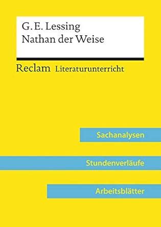 Gotthold Ephraim Lessing: Nathan der Weise (Lehrerband) : Amazon.in: Books