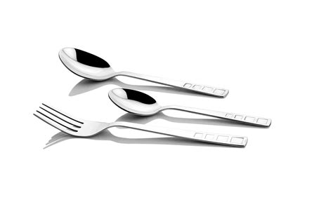 Buy FNS Quadro Stainless Steel Cutlery Set, 18-Pieces, Silver Online at ...