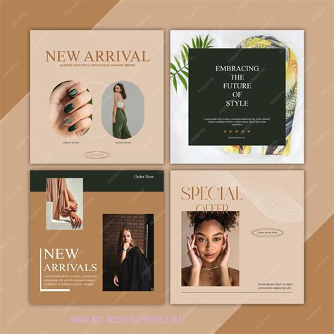 Instagram amp social media poster template collections | Premium PSD