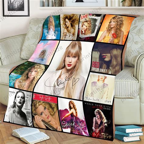 Taylor Swift Signed For Fans Blanket - Bluefink