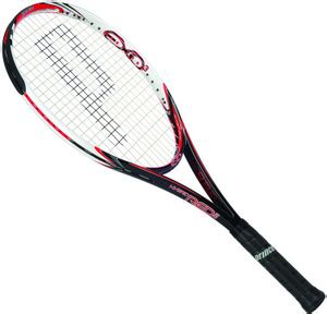 PRINCE Exo3 Hybrid Red 102 Red, White, Black Strung Tennis Racquet ...